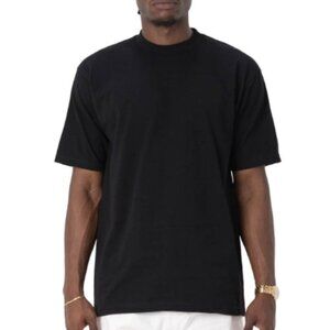 Pro Club Men's Heavyweight Cotton Short Sleeve Black T-Shirt